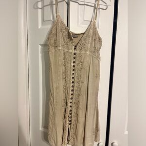 Mini button up dress